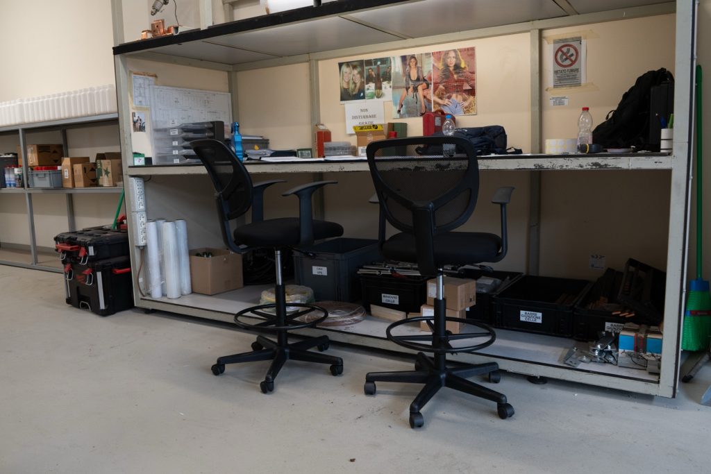 Postazione di lavoro tecnica nell'officina Eurotrafo